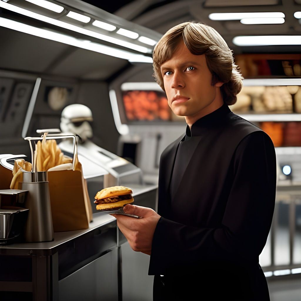 Luke Skywalker Orders Food on the Death Star