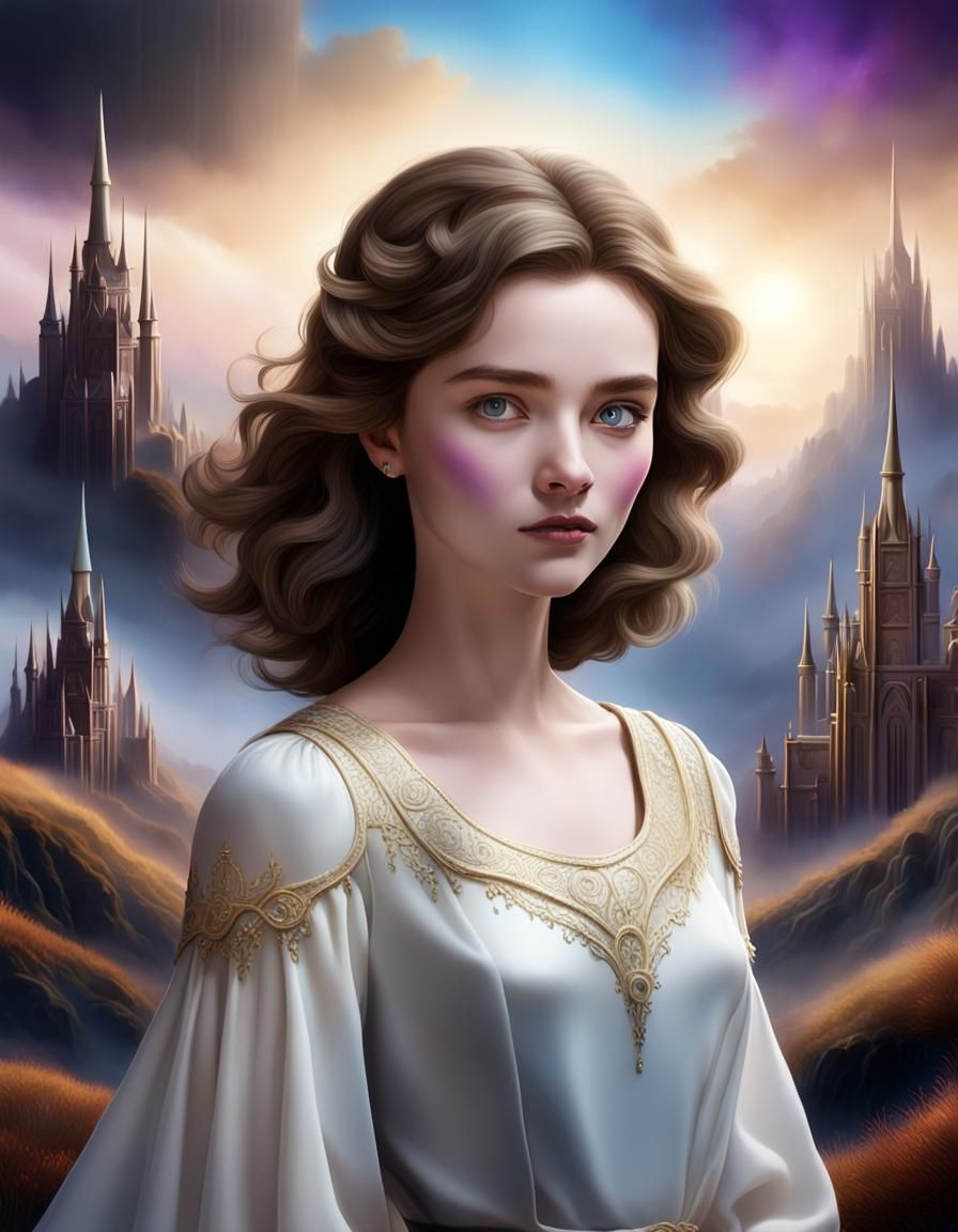 Ethereal Fantasy Realm in Cinematic Masterpiece