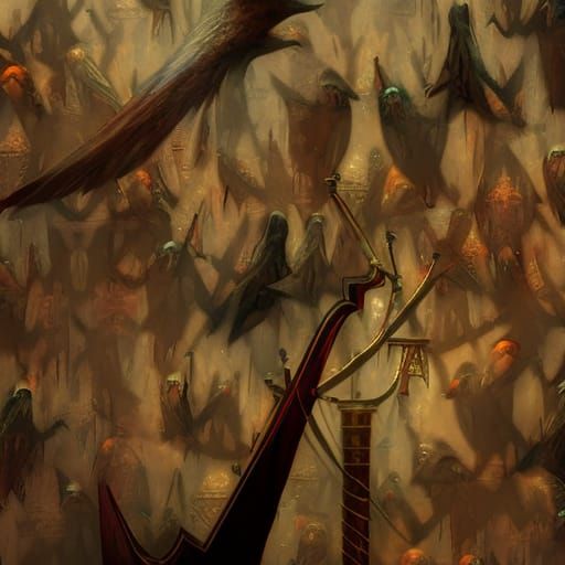 cascading dialogue of birds no5