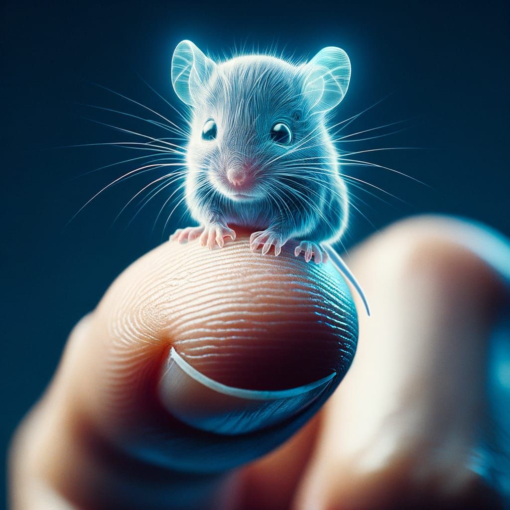 Baby Mouse in Holographic Realism