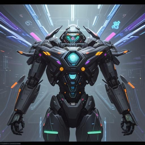 Cutepunk Girl Tinkering in Futuristic Lab