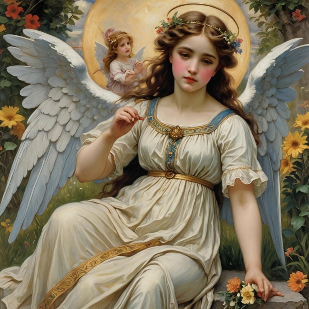 Victorian Angel in Classical Style