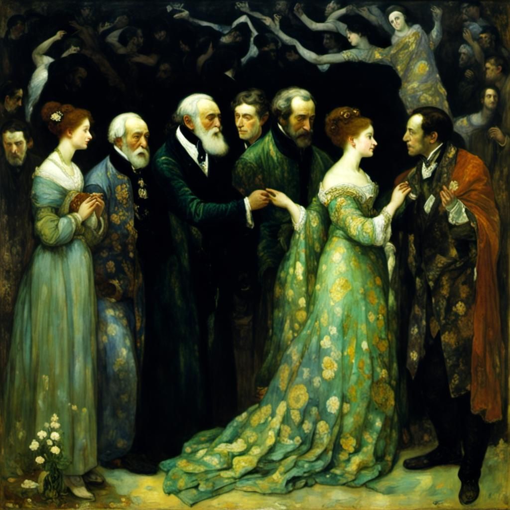 Vampire Lord Farewell: A Symbolic Painting