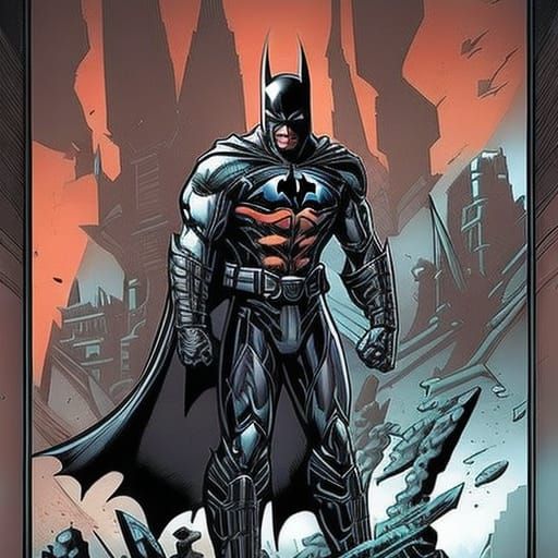 Batman Hybrid in Comic Book Style