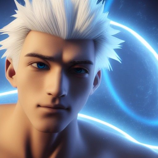 Hyperrealistic Anime Spirit Encounter by Moonlight