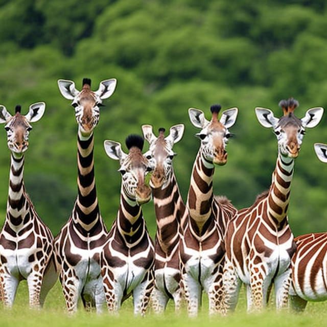 Giraffe and Zebra Pattern