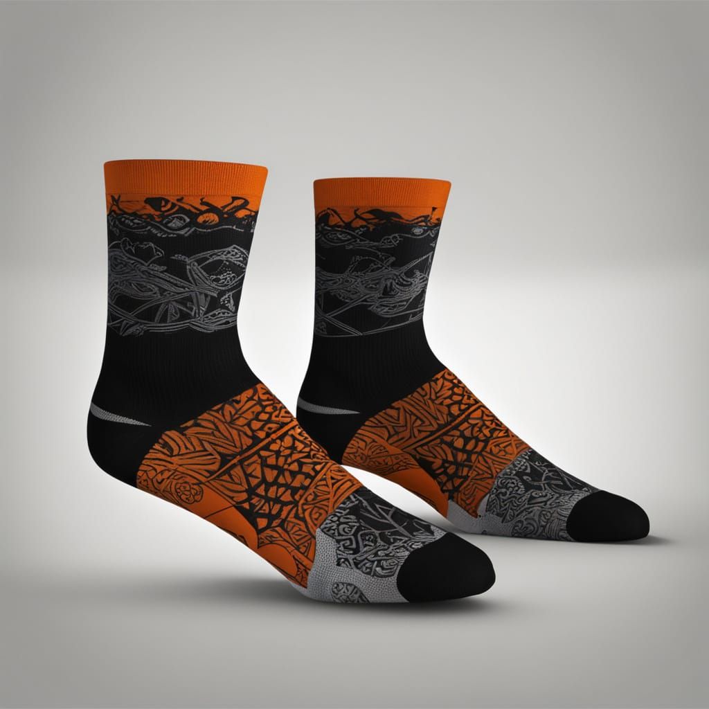 AI-Generated Modern Sock Designs