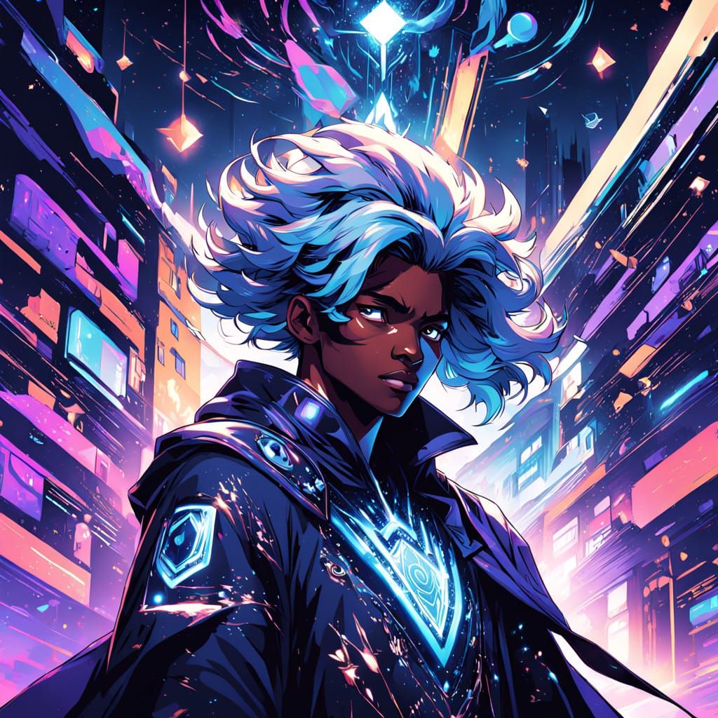 A Cosmic Black Teenager Radiates Celestial Energy