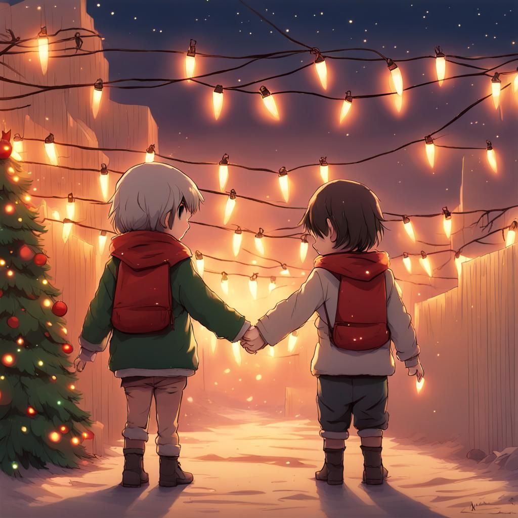 Christmas on Gaza Strip Border: Anime Style