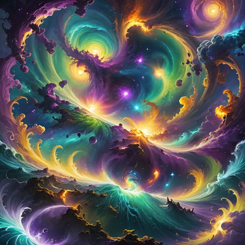 Cosmic Sea Concept Art in Unreal Engine