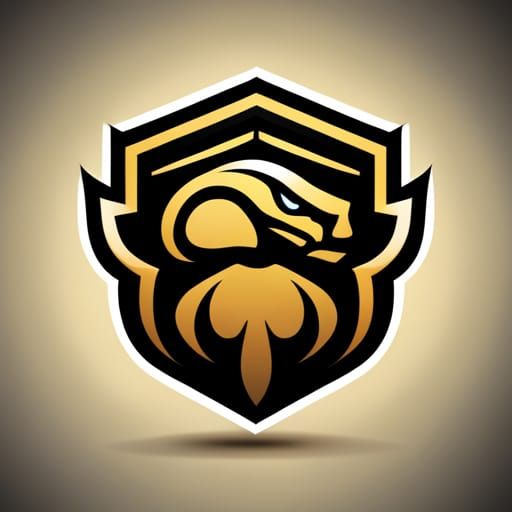 Black and Gold Snake Esports Logo
