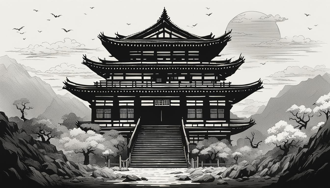 Minimalist Japanese Valorant Design in Horror Art Style