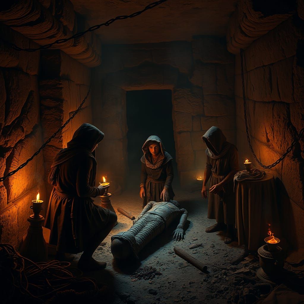 Egyptologists Discover Mummy in Ancient Tomb