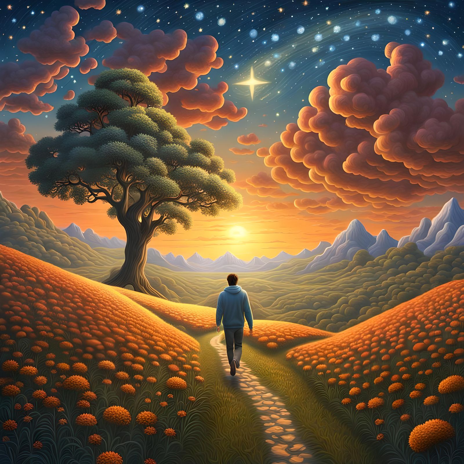 Starry walk.