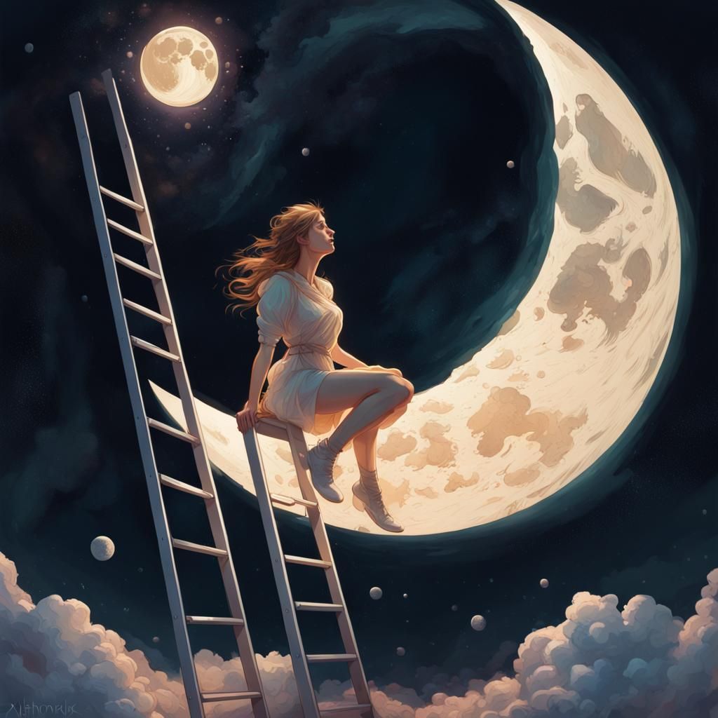 Cleaning the Moon: Hyperdetailed Digital Art