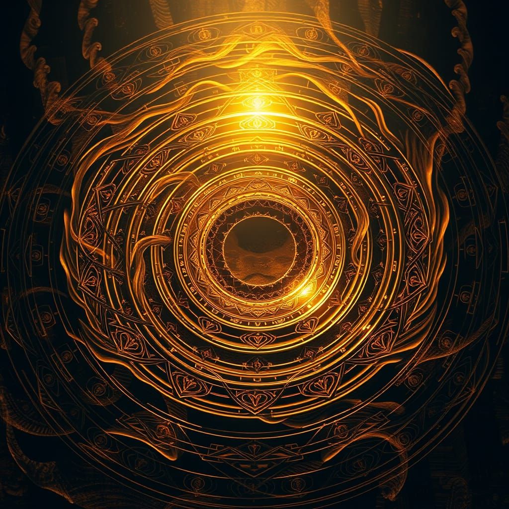 Sacred Geometry Mandalas in Warm Earthy Tones