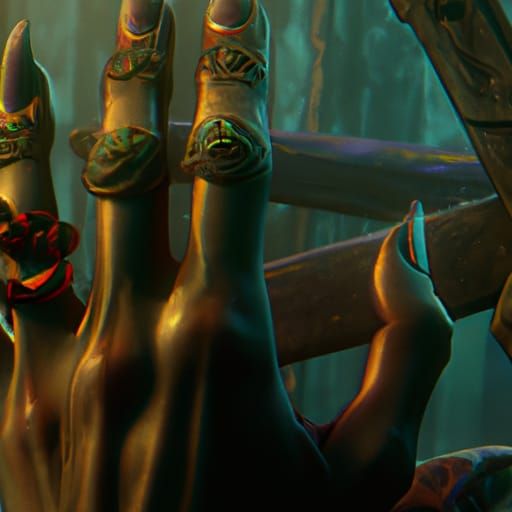 Fantastical Hands: Detailed Matte Painting