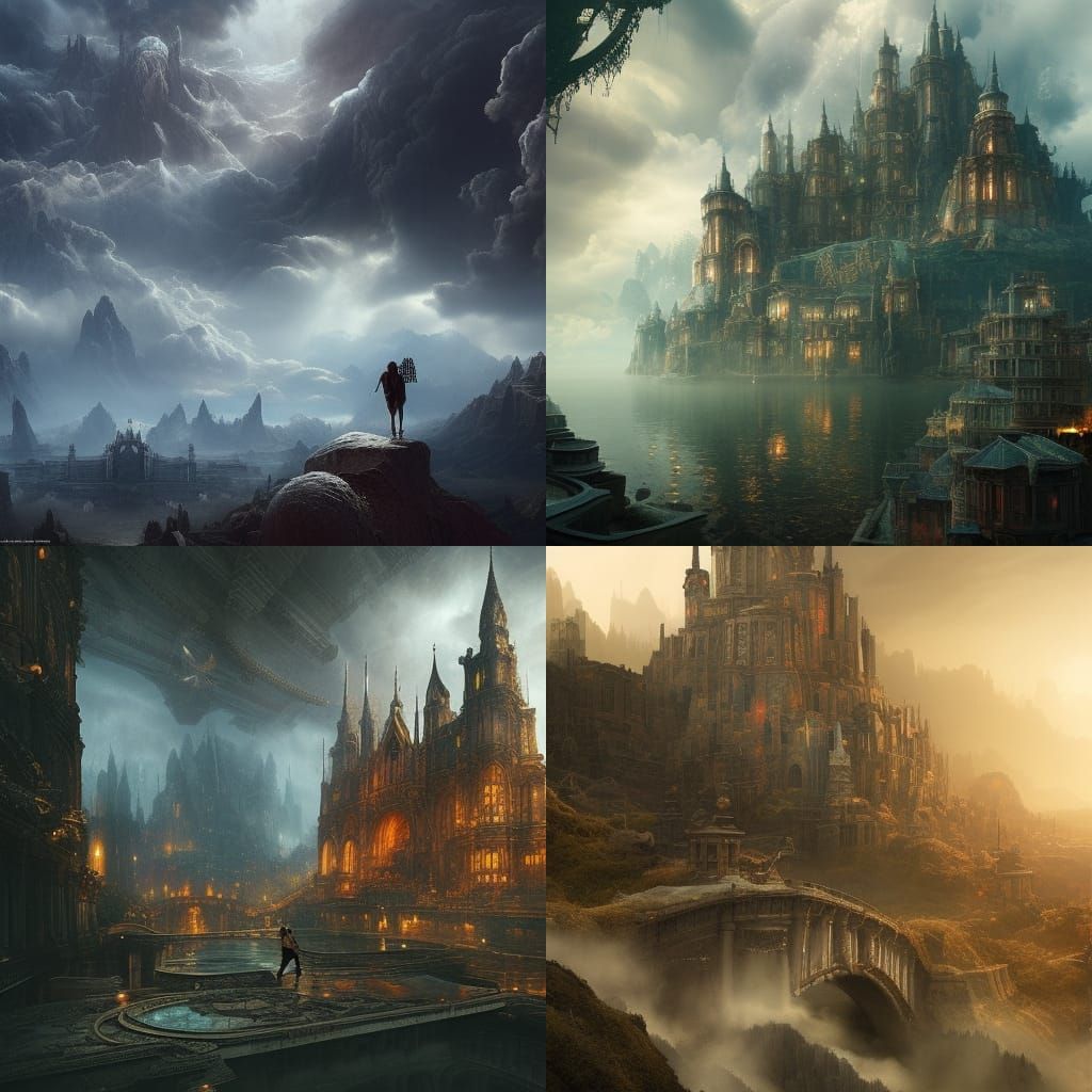 Dramatic Dreams and Nightmares in Digital Matte Painting