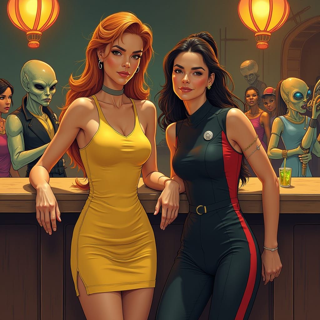 Starfleet Officers Groove to Alien Jazz in Retro-Futuristic ...