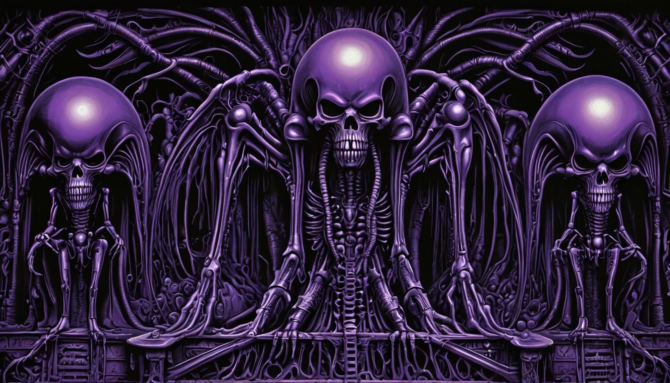 Deep Purple Onstage in H.R. Giger Pop Art