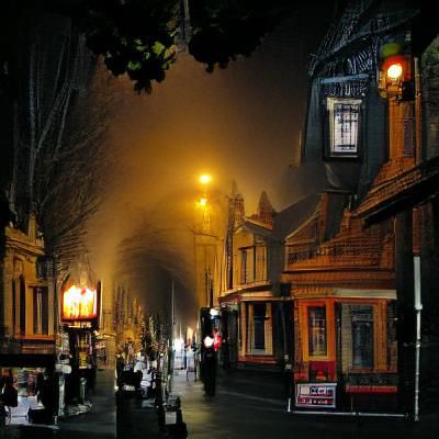 AI Generated Image of a Quiet Night