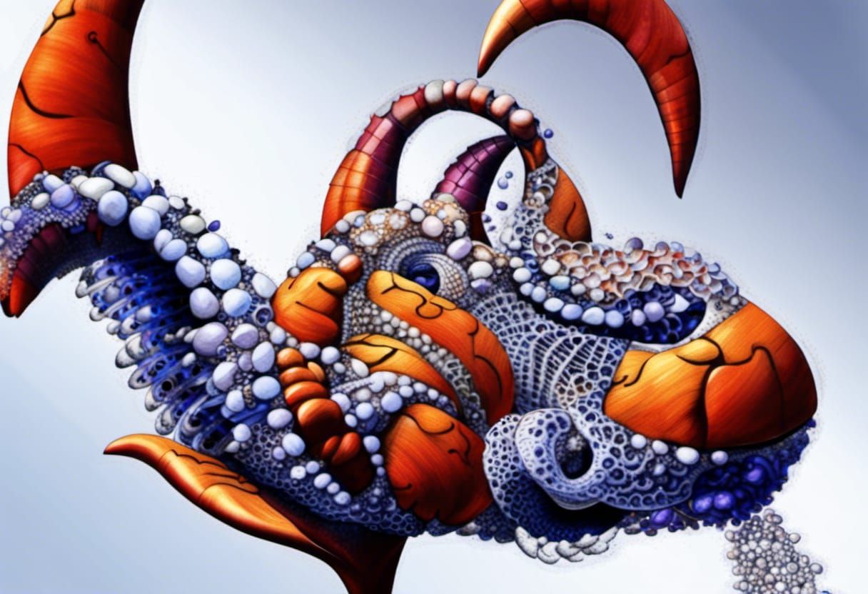 Australian Acrobates Pygmaeus with Quantum Zentangle Element...