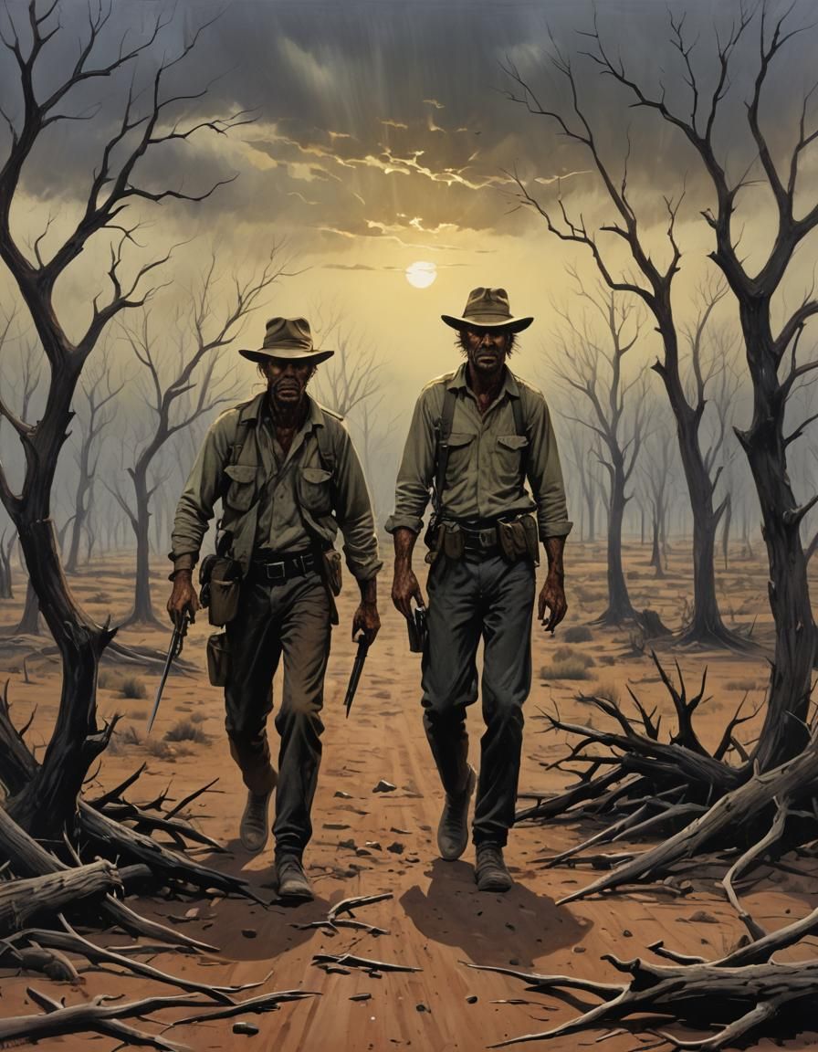 Sinister Australian Outback Horror Landscape