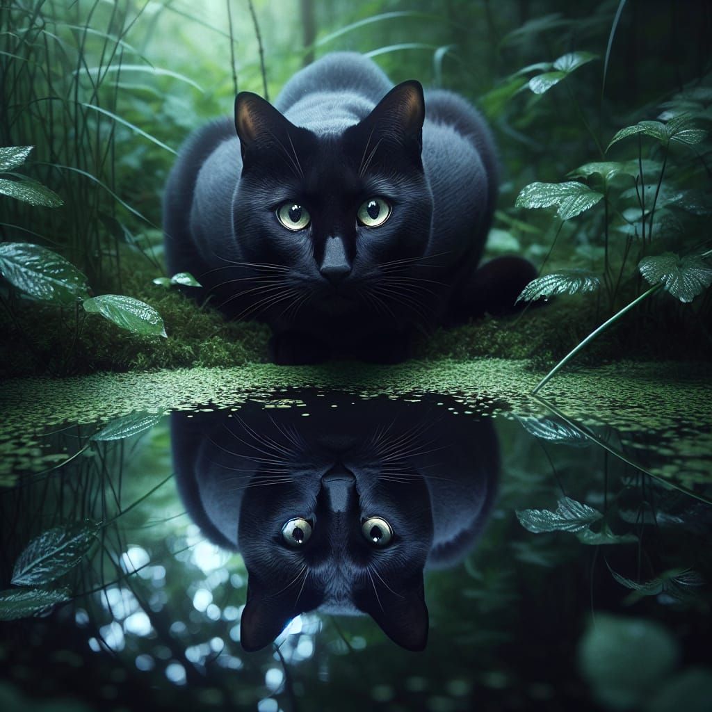 Wildcat Discovers Its Regal Counterpart in Forest Pond