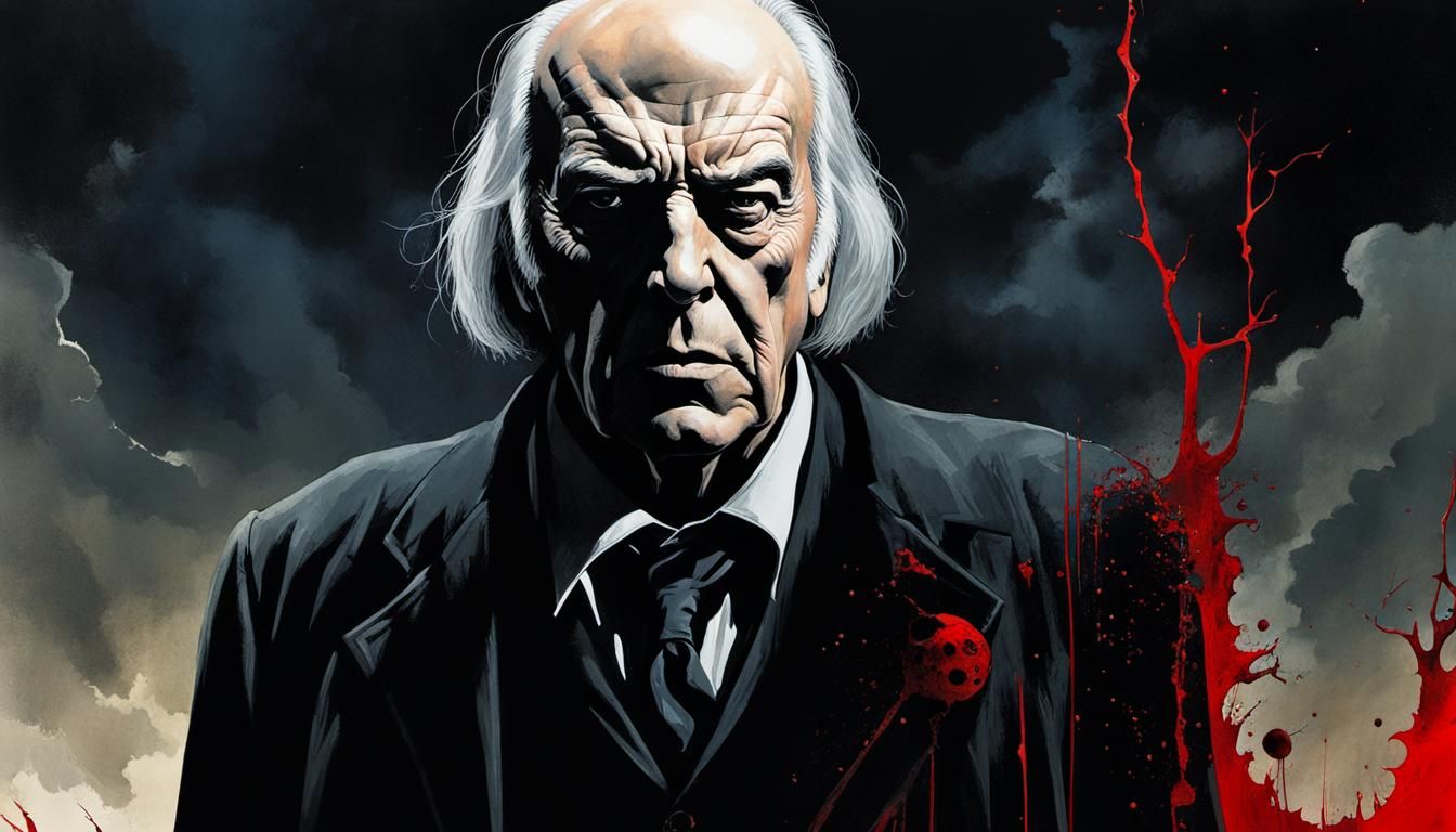 Ominous Horror Portrait Inspired by Ito and Rutkowski