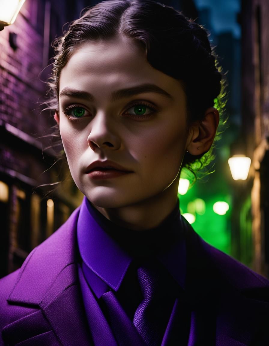 The Riddler in Gotham: A Cinematic Portrait