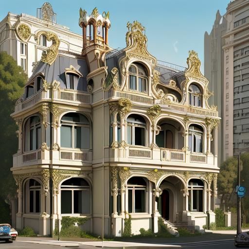 Art Nouveau Rococo Architecture