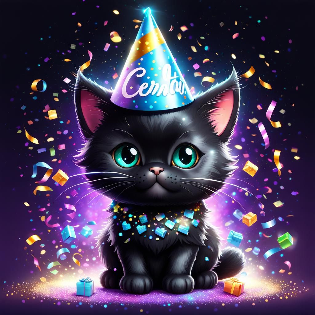 Birthday Kitten