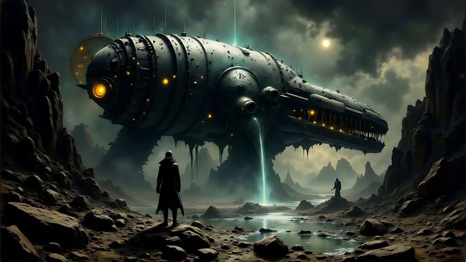 < lora:ChArkcoal:1.0> ‘Spectral ship powered by ethereal pla...