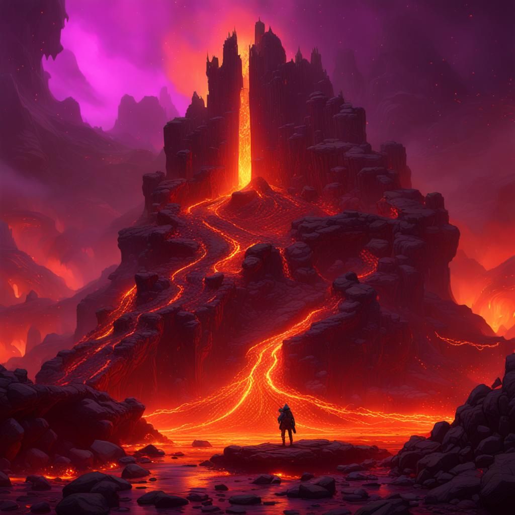 Dark Fantasy Lava Flow in Unreal Engine