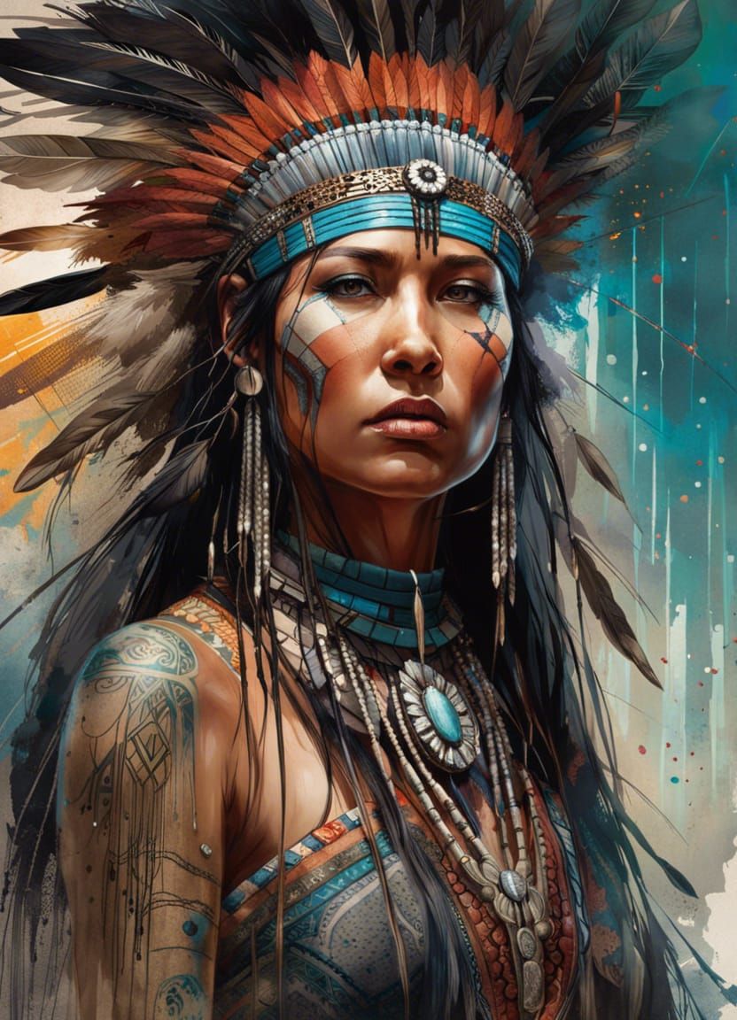 Comanche Woman Portrait by CGSociety