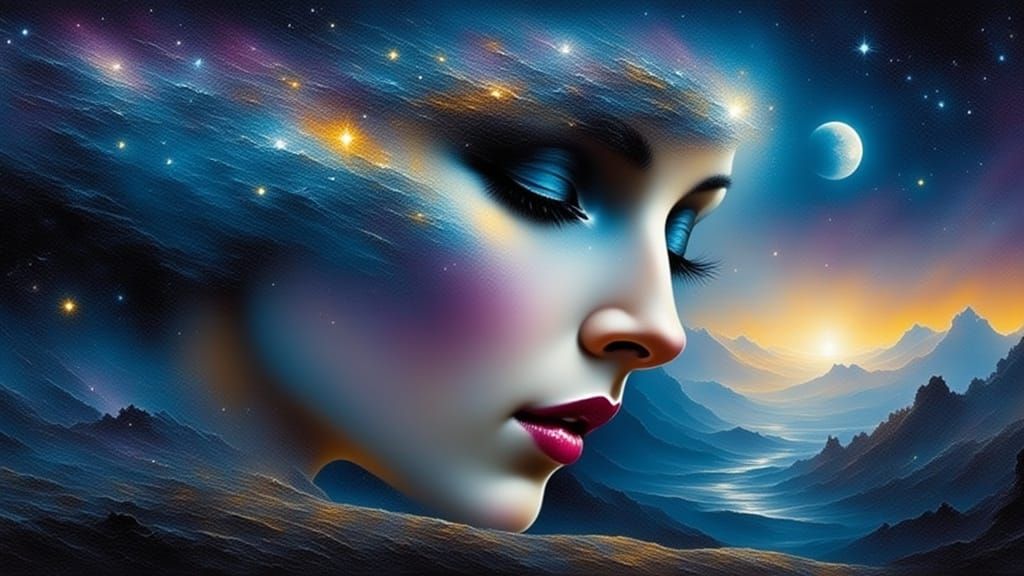 Melancholy Blue Spanish Eyes Shedding Tears