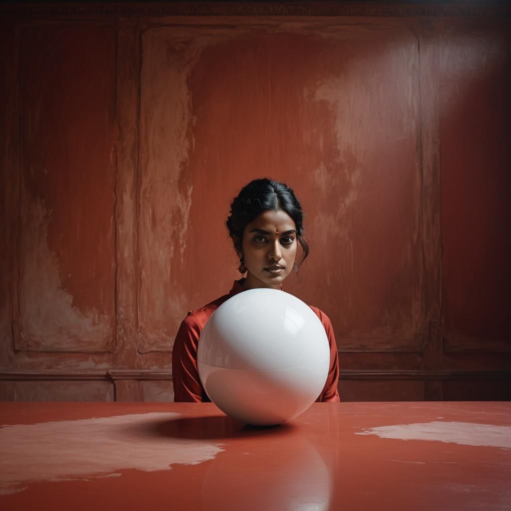 Surreal Portrait of an Indian Woman in Photorealism