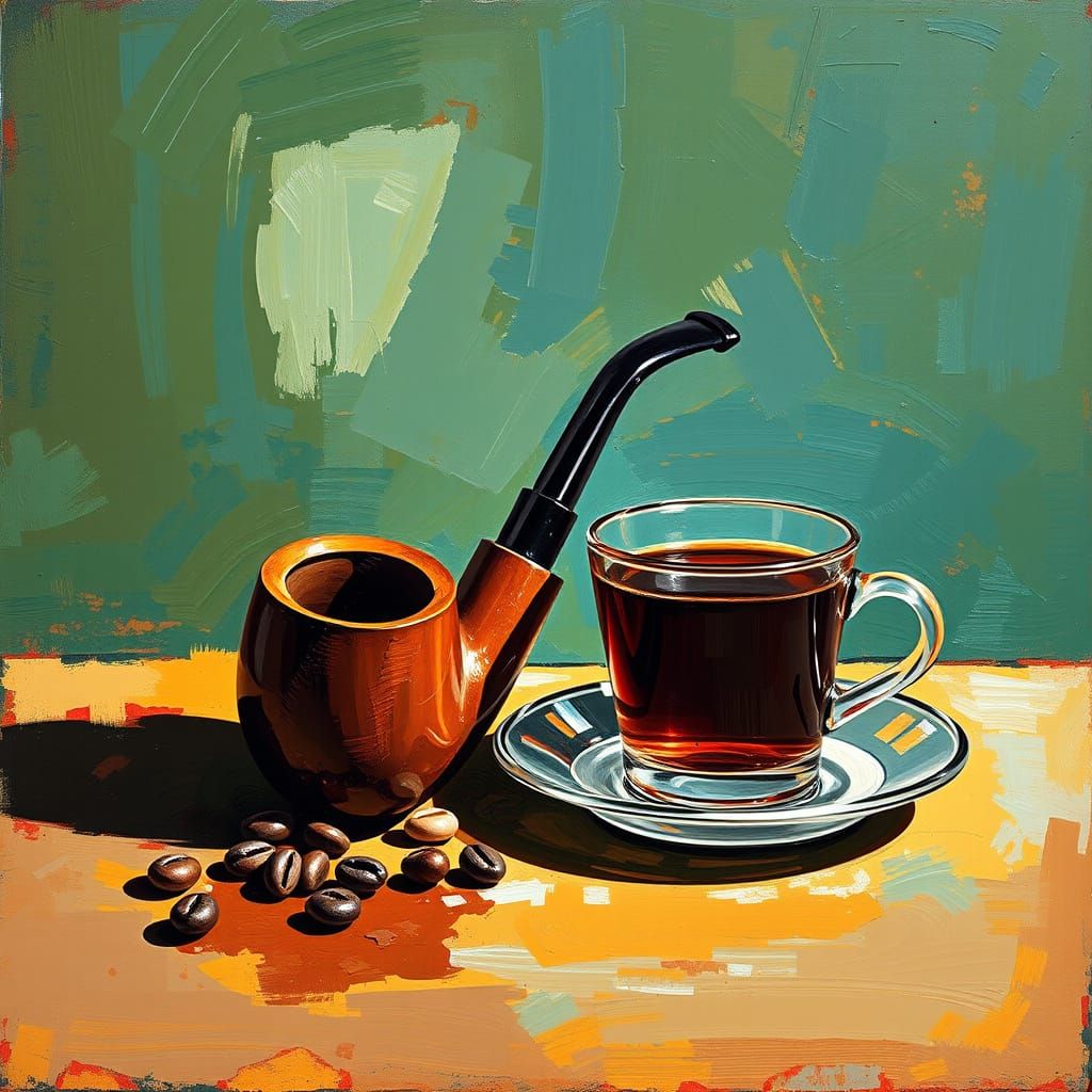 Abstract Still Life in Rothko-Inspired Style