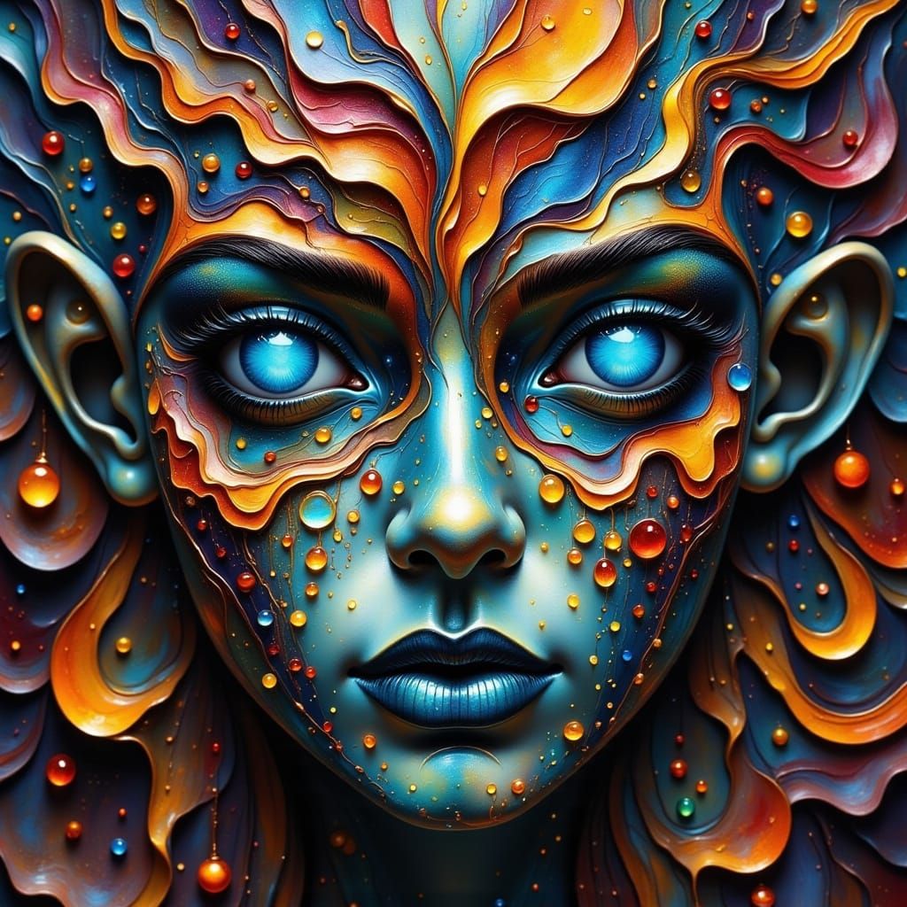 Surreal Masterpiece in Cyberpunk Aesthetic