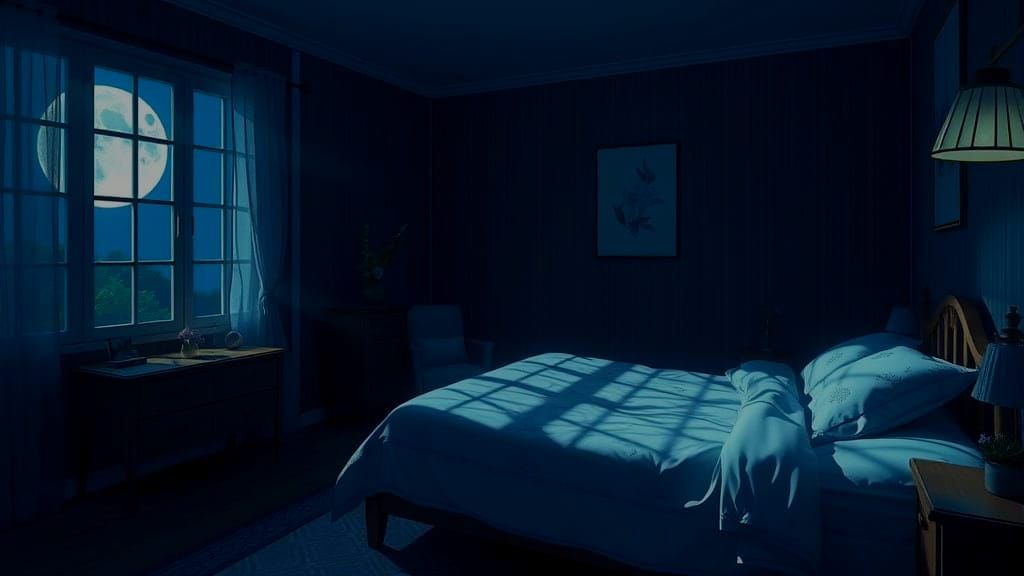 Moonlit Sanctuary in 3D Anime Art Style