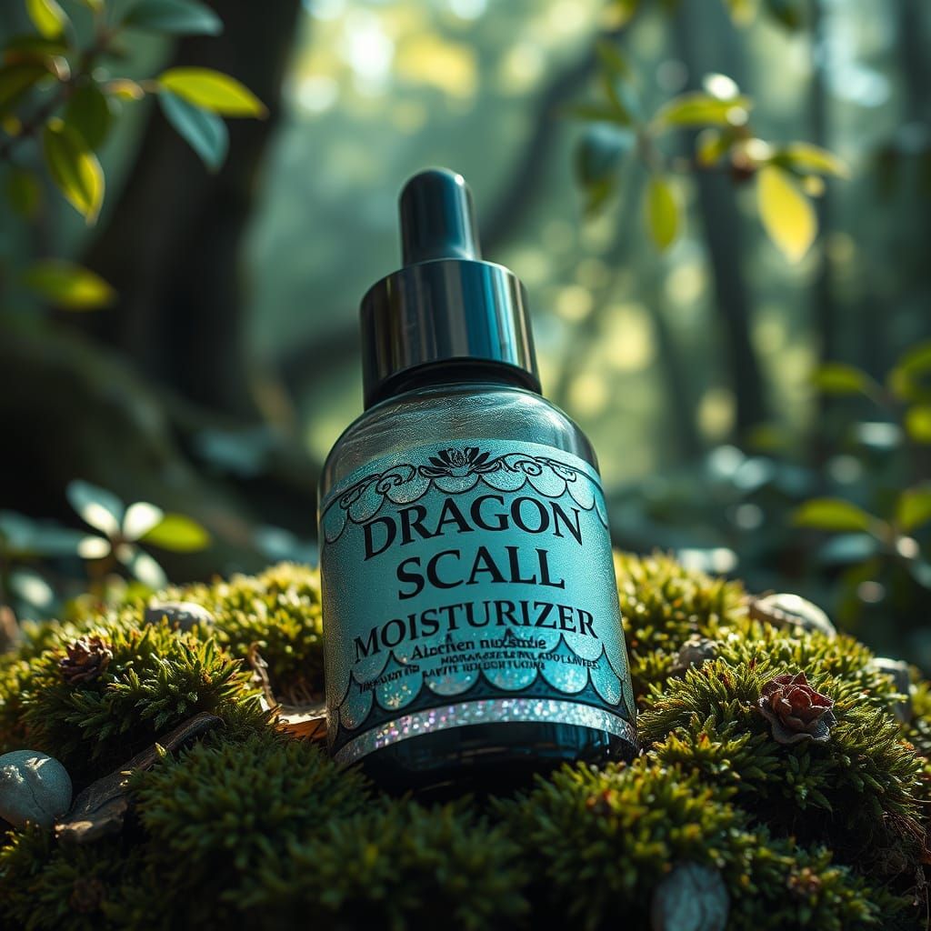 Dragon Scale Moisturizer Bottle in Mystical Forest