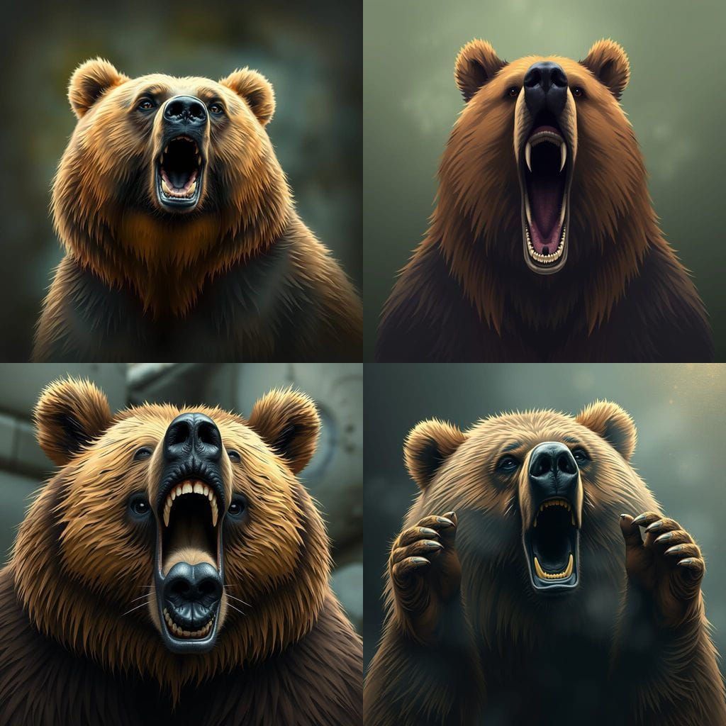 Grizzly Bear Mesmerizes With Multiple Snouts