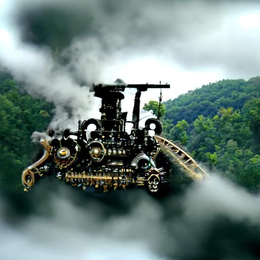 Steampunk Engine in West Virginia