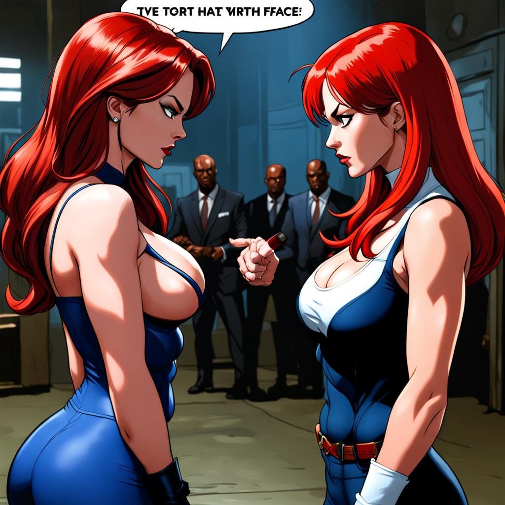 Intense Face-to-Face Confrontation Between Two Women