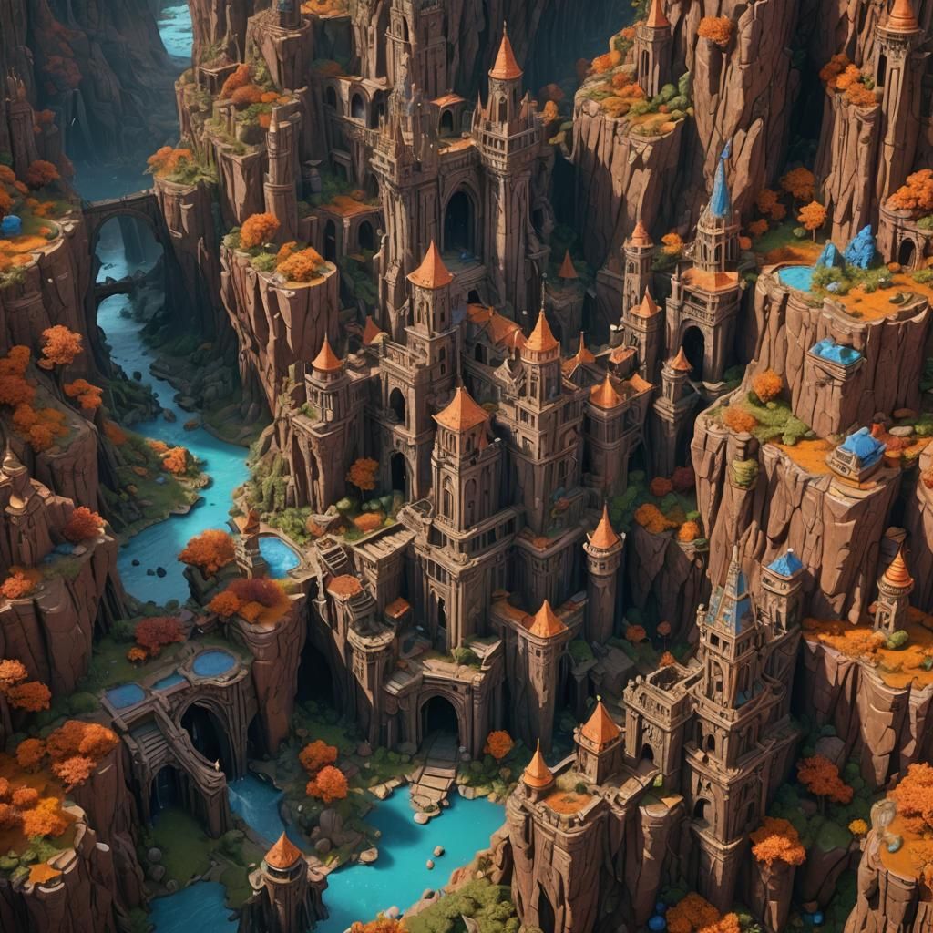 Fantastical Matte Painting in Deep Color