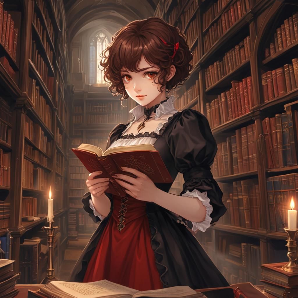 Renaissance Vampiress in Anime Style Library