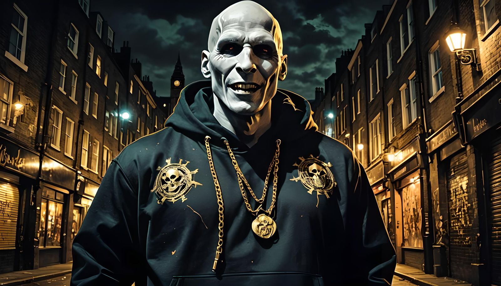 Voldemort as Gangsta Rapper in London Street