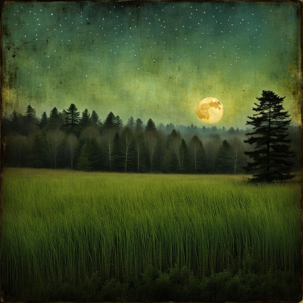 Moonlit Dawn Unfolds in Vibrant Colors