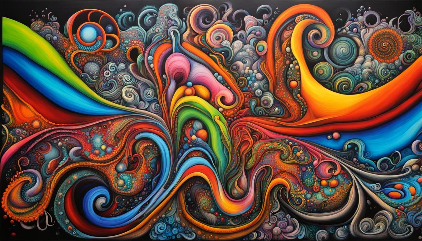 Polychromatic Graffiti Art of Anthropomorphic Flora