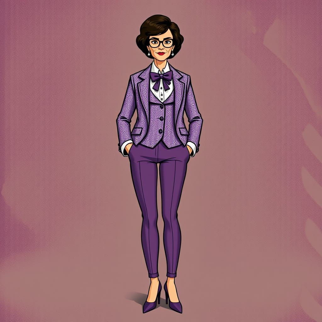 Professor Plum: Archaeologist in Art Nouveau Style